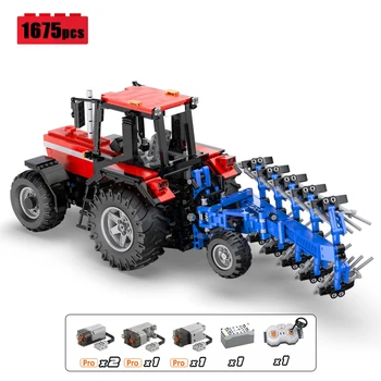 Cada Master RC Farmy Traktora Technické stavebným MOC Diaľkové Ovládanie Multi-Function Truck Auto Tehly Deti Hračky Darček k Narodeninám