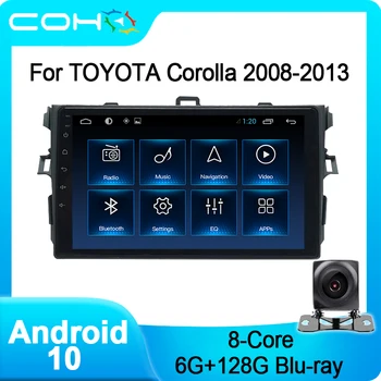COHO Pre Toyota Corolla E140/150 2007-2012 Auto Multimediálny Prehrávač Stereo Rádio Android 10 6+128G Octa-Core