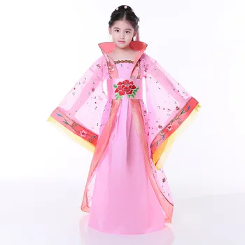 Deti Dievča Staroveké Čínske Šaty Hanfu Krojoch Tang Princess Royal Tanečné Šaty Deti Čínsky Tanec Šaty 17