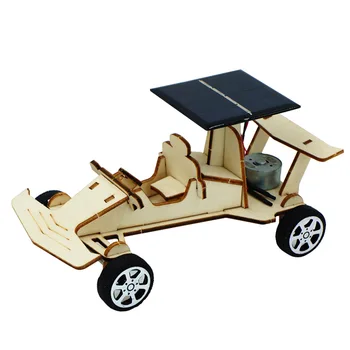 Diy Elektrické Solárne Auto Montáž Modelu Technológie Malých Výrobných Solárne Auto Tvorivé Vynález Vedy
