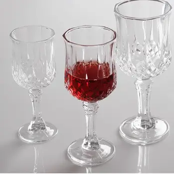 Duoter bezolovnaté krištáľové poháre na víno fire rezbárstvo bar