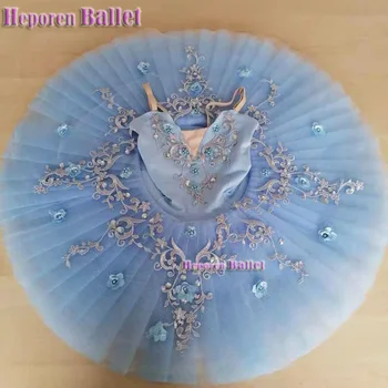 Grile Alebo Ženy Elegantné Modré Balet Tutu Pre Malé Swan Kostým Dievčatá Labutie Jazero Baletné Šaty