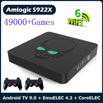 Gt-Kráľ S922X Super HostAndroid Wifi6 9.0 Tvbox Video herná Konzola S 49000 Hry Vhodné Pre Psp/Ps1/Ss/N64