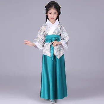Halloween Kostým Detský Anime Cosplay Hanfu Dievčatá Oblečenie Detí Dávnych Oblečenie Fairy Elegantné Čínskom Tang Oblek