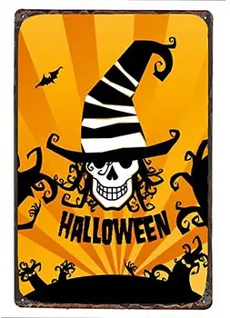 Halloween Tin Sign - Halloween Plagát Seriálu - Vintage Dovolenku Pohľadnicu - Wall Pamätník Dekorácie Kovov Cín Prihlásiť