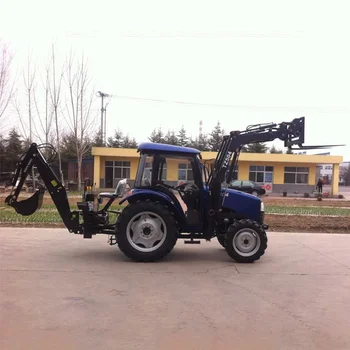 Horúce Viacúčelový Traktor, čelný nakladač Späť Okopávačky S Kokpitu 50 Koní