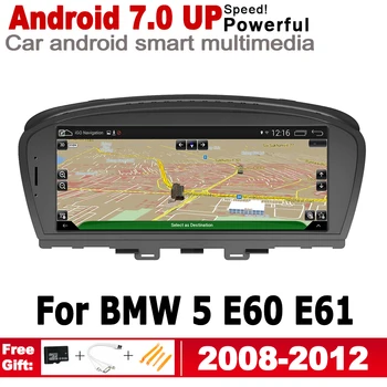 IPS Android 7.0 DO Auta, Multimediálny Prehrávač, GPS Navigáciu Pre BMW 5 E60 E61 2008~2012 CIC Pôvodnom Štýle HD Displej, 2GB+16GB WIFI