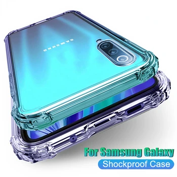 Jasné Shockproof obal Pre Samsung Galaxy S21 S20 fe Plus Poznámka 20 Ultra A21S A22 A32 A52 A72 A53 A71 A70 A50 S8 S9 S10 Plus Kryt
