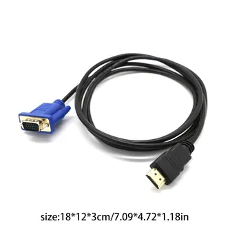 Kompatibilný s HDMI na Konvertor VGA Kábel Audio Kábel D-SUB Male Video Kábel Adaptéra Viesť pre HDTVComputer Monitor Pre PC, Notebook, TELEVÍZOR