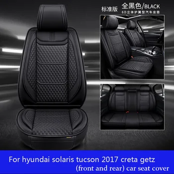 kožené autosedačky kryt Pre hyundai solaris tucson 2017 creta getz i30 i20 prízvuk ix35 príslušenstvo kryty pre vozidlo seat