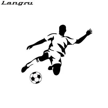 Langru Štýlový Futbal Športové Auto Samolepky Cartoon Vinylové Nálepky Auto Príslušenstvo Jdm