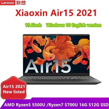 Lenovo Xiaoxin Vzduchu 15 2021 Notebooku AMD Ryzen5 5500U/ Ryzen7 5700U 16GB DDR4 512G PCIe SSD 15.6 Palcový Notebook, Windows 10 angličtina