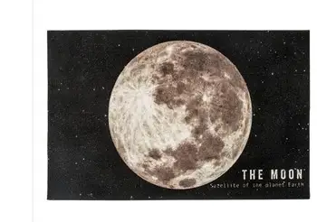 lunárny mesiac vytlačené čierne dvere mat podlahy koberec, vstupná hala koberec mat velvet vytlačené koberce, rohožky proti sklzu