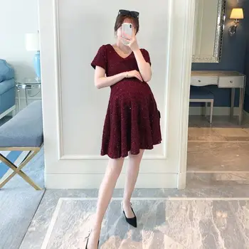 Materskej zelená Tehotné Dieťa Nakladanie 2022 Vtipné Ženy Tričko Dievča, Nové Mama Veľká Veľkosť Oblečenia