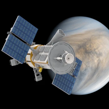 MOC kozmických lodí Magellann Venuša Sonda Model Stavebné Bloky Priestor Série Detektor Tehly Hračky pre Deti Narodeninám