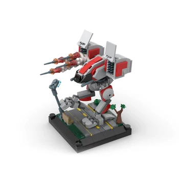 MOC Stavebné Bloky C7520 Micro Rozsahu Batteltech Katapult CPLT-C1 Battle Armor Chôdza Boj proti Robotom Série Dieťa Hračku Vianočné Darčeky