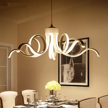 Moderný Dekor LED Módny Štýl Prívesok Lampa v Jednotnom Lístkov Prívesok Svetlá Pre Bar, Spálne, Obývacia Izba, Kuchyňa Stolová Lampa
