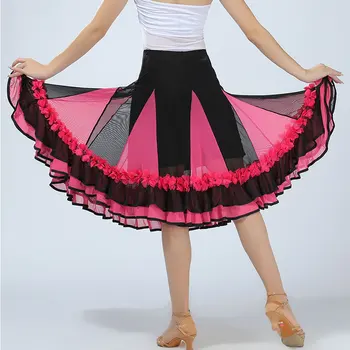 Moderný Tanec Sukne Flamenco Sála Valčík Praxi Dance Sukne Big Swing, Moderný Kostým pre Ženy
