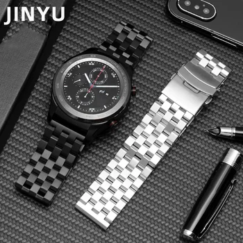 New Vysoká Kvalita Watchband Nerezová Oceľ Remienok 20 mm 22 mm Pre Samsung Výstroj S2 S3 Huawei Sledovať 2pro Náramok