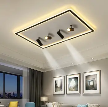 Nová obývacia izba lampa, osobné obdĺžnikový hala lampa, tvorivá atmosféra, Nordic, spálne, led stropné svietidlo