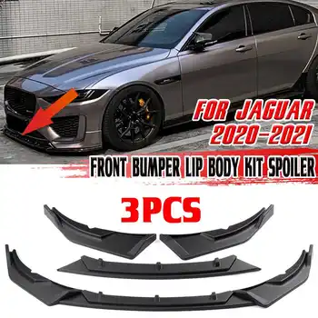 Nové 3KS Auto Predný Nárazník Splitter Pery Difúzor Pery Chránič Kryt Spojler Deflektor Pery Stráže Jaguar XE 2020-2021