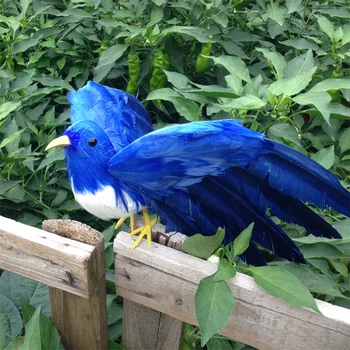 o 22 cm nového simulácia blue bird model pena&kožušín krídla vták darček 1498