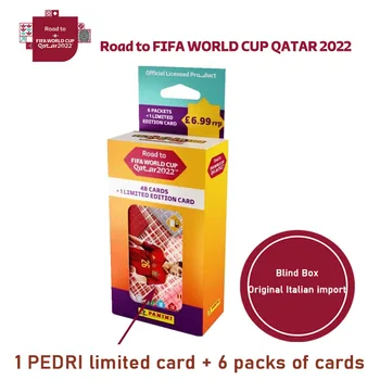 Panini 2022 Kataru Svetový Pohár Karty Slepé Okno Futbalovej Hviezdy Karty Zber Obmedzené Messi Ronaldo Futbalistom Ventilátor Karty Box Set