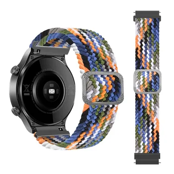 Pletená Nylon Popruh pre Samsung galaxy hodinky/Active 2/Amazfit GTR/Huawei sledovať GT2 nastaviteľné sólo slučky popruh pre 22 mm 20 mm Band