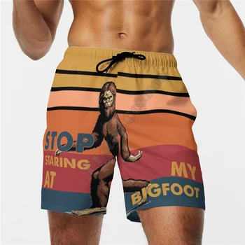PLstar Vesmíru Nové letné Módne Šortky Zábavné Orangutan 3D Vytlačené mužov pre ženy streetwear Bežné Beach Šortky 02