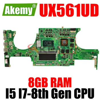 Pre ASUS UX561U UX561 UX561UD Notebook Doske Doske W/ GTX1050M GPU I5-8. Generácie I7-8. Gen CPU 8GB RAM UX561UD Doska