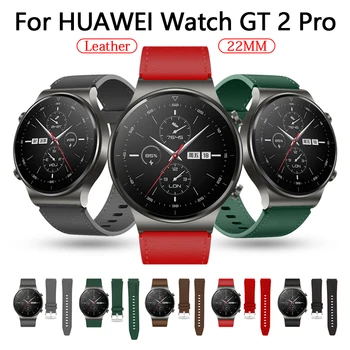Pre Huawei Sledovať GT 2 Pro Popruh Úradný Štýl Kožený pás 22 mm Hodinky Remienok Náramok Watchband Náramok Pre huawei gt 2 pro