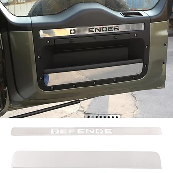 Pre Land Rover Defender 110 2020 -21 Nehrdzavejúcej Ocele Kufri Zadné Dvere, Vnútorné Dvere, Panel Ozdobné Flitre Auto Dekorácie