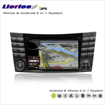 Pre Mercedes Benz Triedy E W211/CLS C219 Auto Android Multimediálne Rádio, CD prehrávač DVD Prehrávač, GPS Navigáciu, Audio Video HD Displej