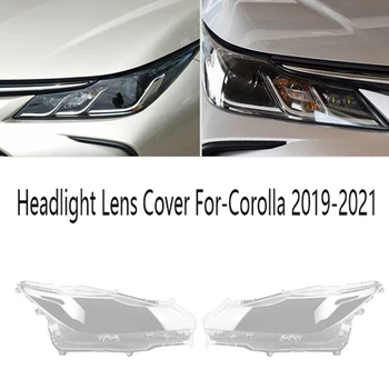 Predných Svetlometov Kryt Objektívu Auto Svetelný Objektív Shell Pre-Toyota-Corolla 2019-2021