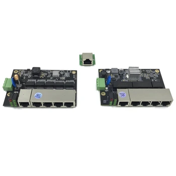 Priemyselný Ethernet Switch Modul 5 Porty Nespravovaná 100/1000mbps PCBA rada OEM Auto-detekčných Portov PCBA rada OEM