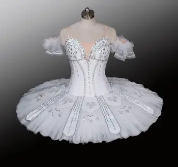 Profesionálne Balet Tutus Dievčatá Palacinka Swan Šaty Klasického Výkon Balerína Kostým baletné šaty princezná snehulienka