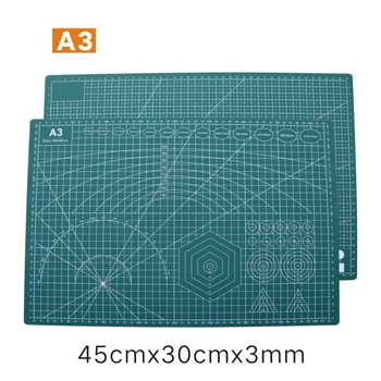PVC A3/A4 obojstranná Black Core Rezanie Mat Reklama, Dizajn, Gravírovanie Model Doska Stredné Nôž Rozsahu Doska 45*30 cm