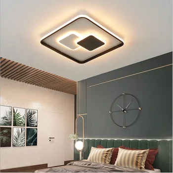 Stropné svietidlo led obdĺžnikový moderný minimalistický štúdia spálňa lampa kovaného železa lampa package atmosférických domácnosti obývacia izba la