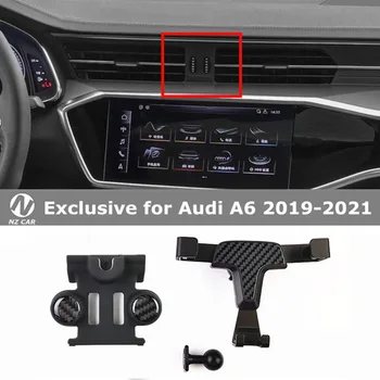 Telefón Držiak na Audi A6 2019 2020 2021 Auto Air Vent Mount Mobilný Telefón Držiak Gravitácie Smart Stand Podporu