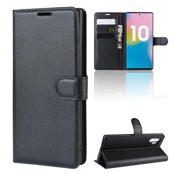 Telefón puzdro Pre Samsung Galaxy Note10 Poznámka 10 Pro Flip PU Kožené Zadný Kryt puzdro Pre Samsung Poznámku 10pro Peňaženky, Tašky Coque Fundas