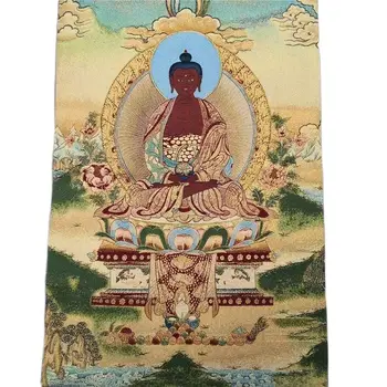 Tibet, Nepál, Thangka portrét, brocade, maľovanie, hodváb náboženské obrázok, sochy Budhu, Thangka výšivky, jemné sochu Budhu
