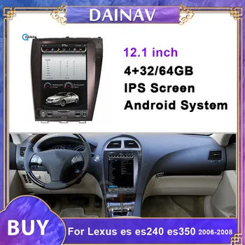 Vertikálne Obrazovke Android, autorádia GPS Navigácia-Lexus ES ES240 ES350 2006 2007 2008 Tesla Štýl Auto Multimediálne DVD Prehrávač