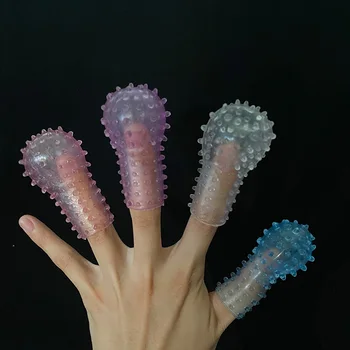 Vlk Zub Pošvy Crystal Kryt G-spot Massagers Prst Rukáv Stimulovať sexuálnu Hračku, Pre Páry, Pre Ženy Alternatívne Dospelých Produkt