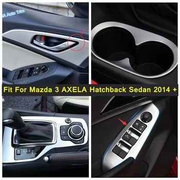 Voda Držiak + Prenos Radenie Panel Kryt Výbava Pre Mazda 3 AXELA Hatchback Sedan 2014 - 2016 ABS vnútorné Opravy Kit