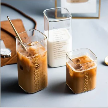 Výrobca priameho predaja námestie mliečne sklo sklo šťava nápoj sklo sklo office pohár šálku kávy