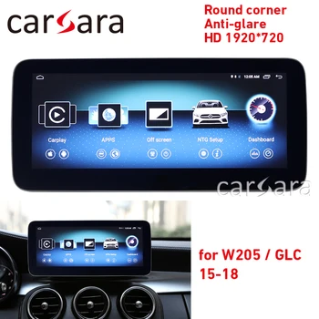 W205 GLC android CD prehrávač kolo rohu anti-glare HD 1920*720 obrazovke, GPS, rádio stereo dash multimediálny displej