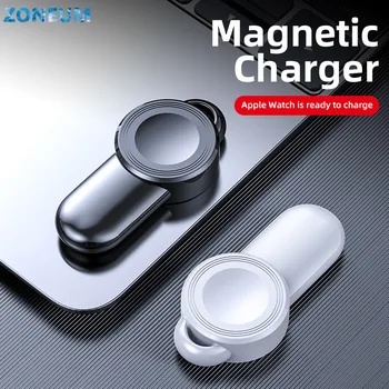 ZONEUM USB bezdrôtová nabíjačka je vhodná pre iPhone sledovať magnetické nabíjanie prenosných sledovať rýchle nabíjanie iwatch bezdrôtové nabíjanie